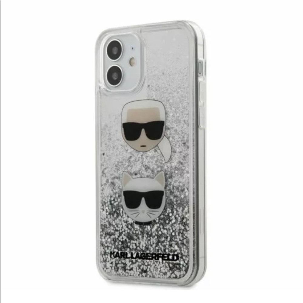 Karl Lagerfeld Liquid Glitter Cover iPhone 12 mini